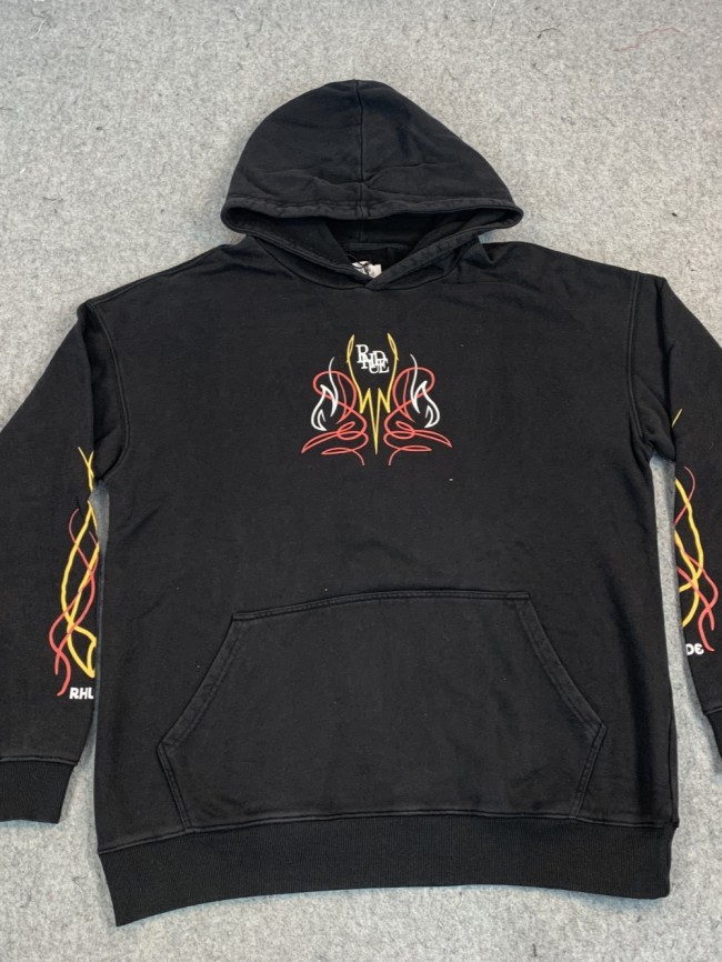 [buy more save more] Line printed wash hoodie