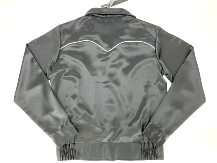 1:1 quality version Curved Line Embroidered Acetate Coat Jacket