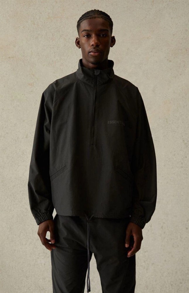 1:1 quality version 3M Reflective Lettering Half Zip Pullover Windbreaker Jackets 2 colors