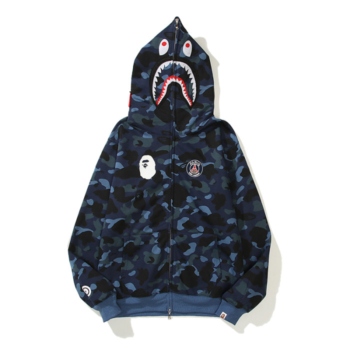 [buy more save more]Paris Saint-Germain Co-Branded Ape Head Zip Hoodie