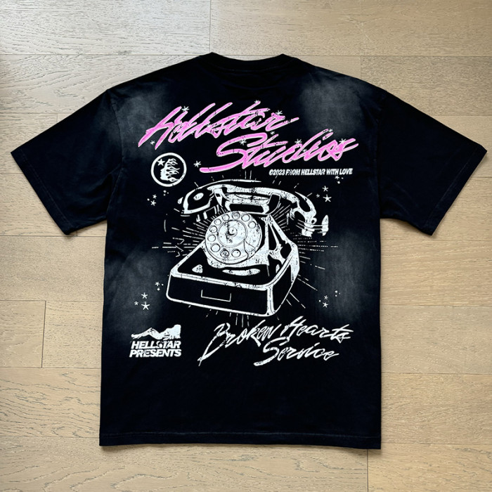 Sexy Lady Phone Printed Washed Version Tee