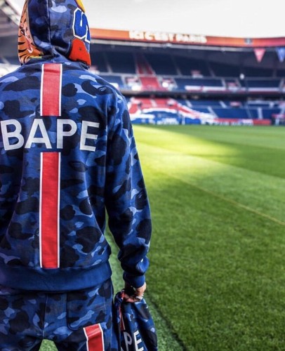 [buy more save more]Paris Saint-Germain Co-Branded Ape Head Zip Hoodie
