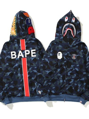 [buy more save more]Paris Saint-Germain Co-Branded Ape Head Zip Hoodie