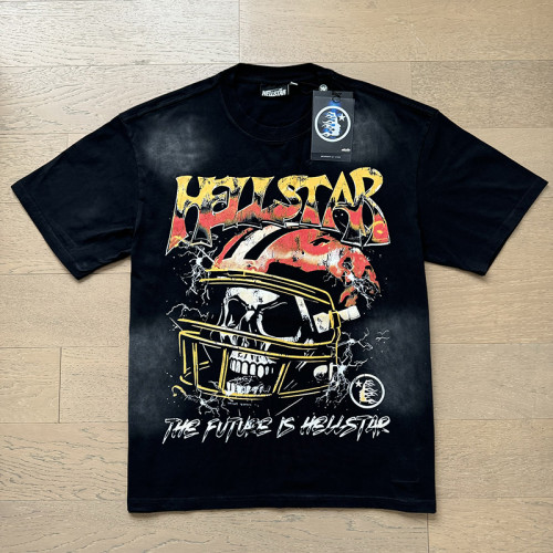 City Limited Skull with Helmet Print Washed Version Tee