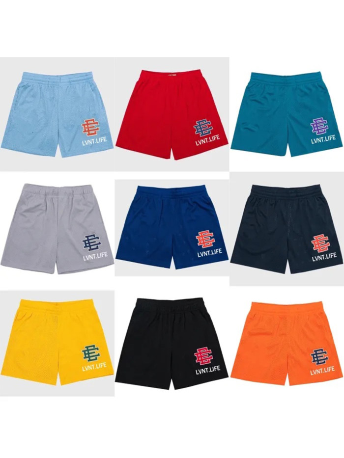 [buy more save more]  Eric Emanuel LIFE logo mesh shorts