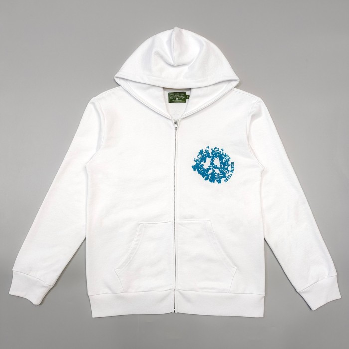 1:1 quality version Back Foam Kapok Monogrammed Zip Hoodie 2 colors