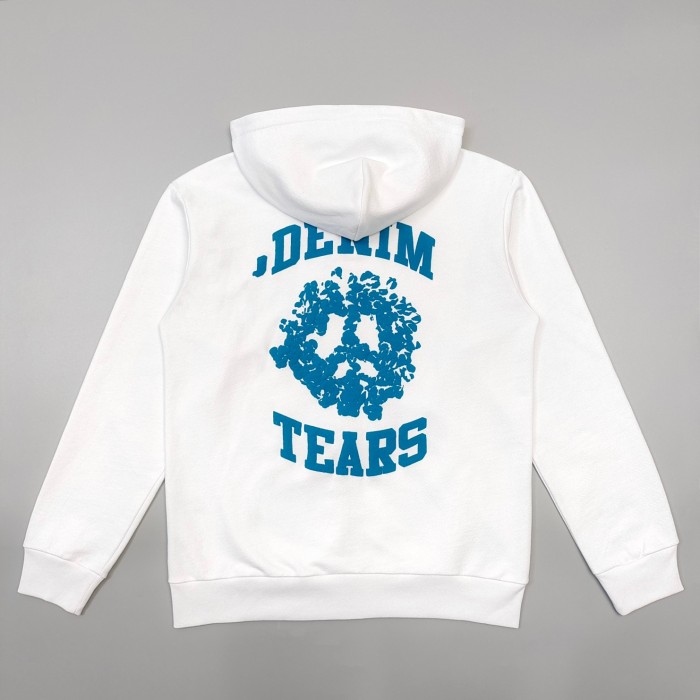 1:1 quality version Back Foam Kapok Monogrammed Zip Hoodie 2 colors