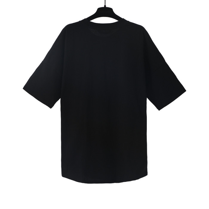 Surrounded by Top and Bottom Logos Bear Print Tee 2 colors