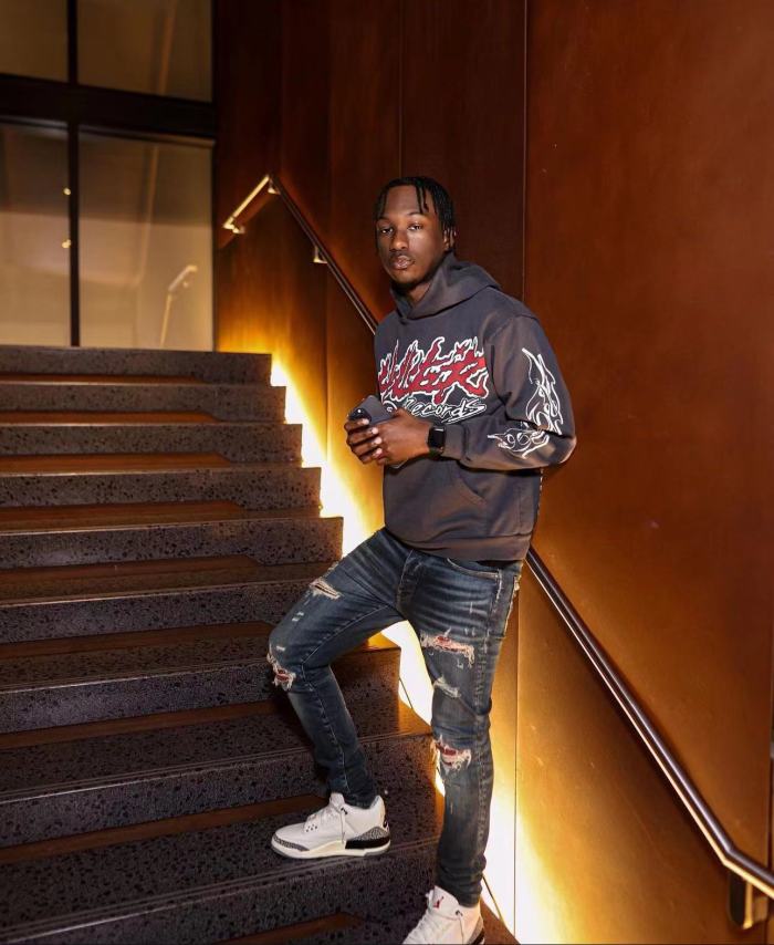 1:1 quality version Fiery Alphabet Slogan Print Hoodie