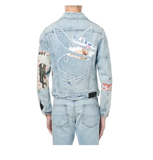 1:1 quality version Laser Bunny Stamping Denim Jacket