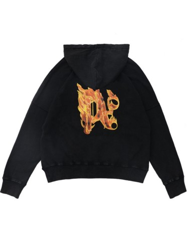 Back PA Inverted Letter Flame Large Logo Washed Version Hoodie