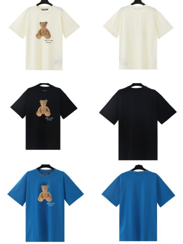Teddy Bear Small Letter Logo Print Tee 3 colors