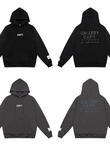 Basic Alphabet Back Slogan Print Solid Color hoodie 2 colors