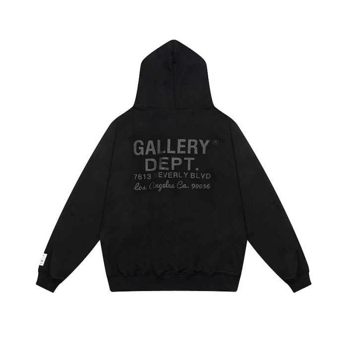 Basic Alphabet Back Slogan Print Solid Color hoodie 2 colors