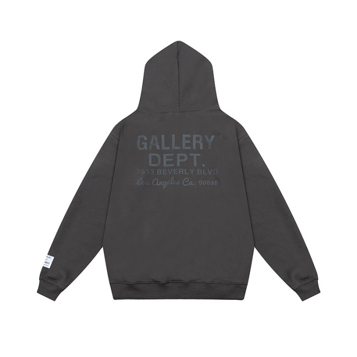 Basic Alphabet Back Slogan Print Solid Color hoodie 2 colors