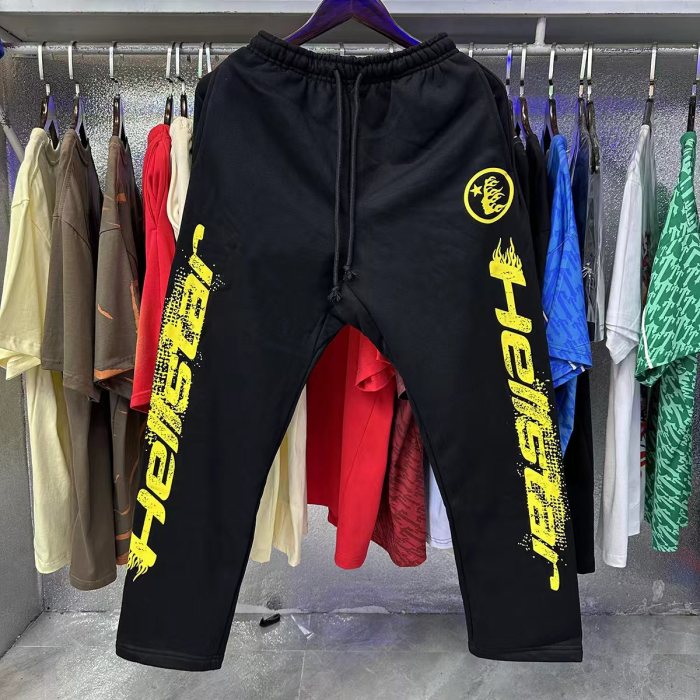 [50% Off]Hellstar Studio Front and Back Logo Sleeve Arm Letter Print hoodie & pants set 3 colors 27330357