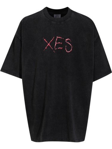 VTM Washed and Aged Letter Print Tee