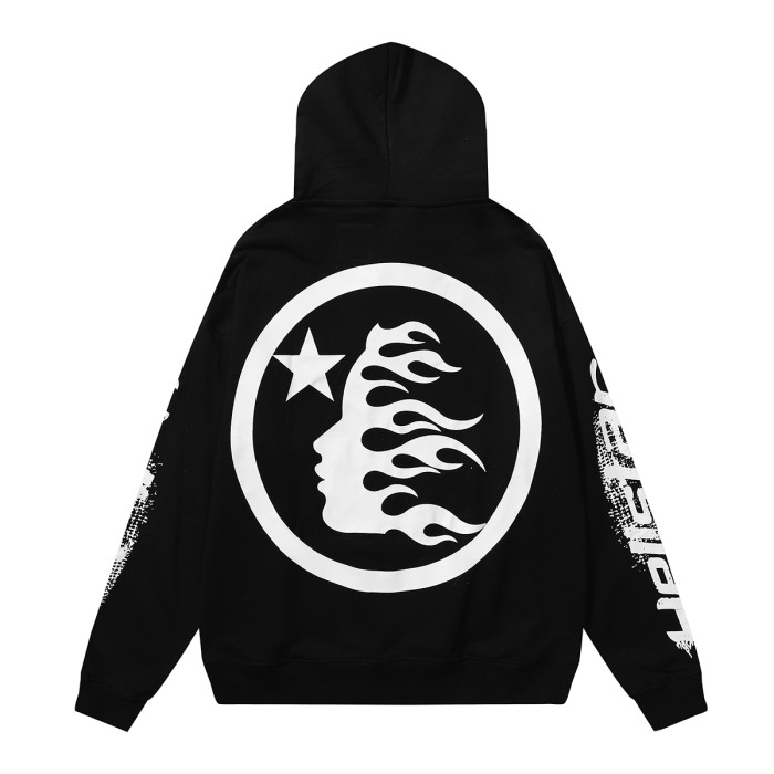 [50% Off]Hellstar Studio Front and Back Logo Sleeve Arm Letter Print hoodie & pants set 3 colors 27330357