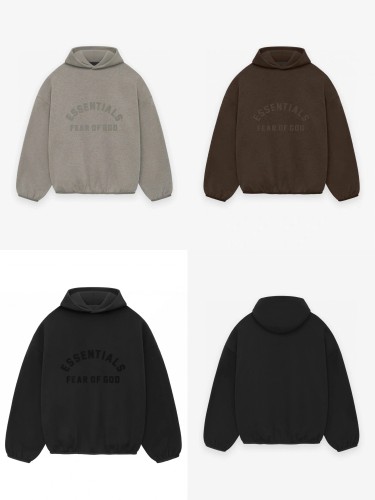 1:1 quality version Curved three-dimensional silicone letter logo Hoodie 3 colors