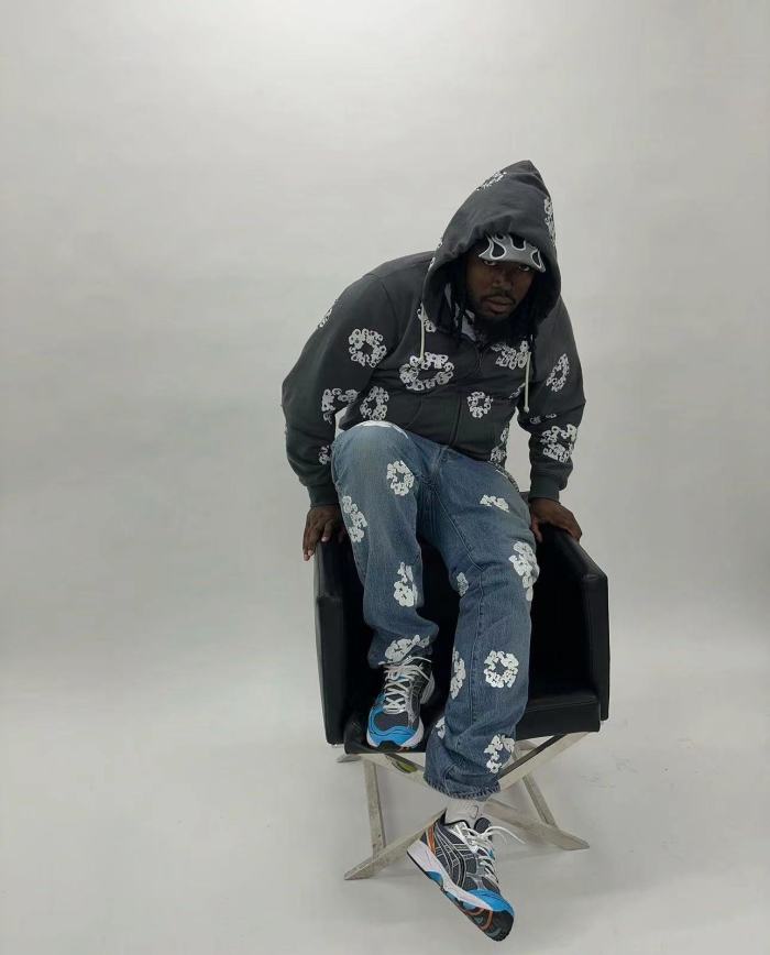 1:1 quality version DT Colorful Diamonds Zipper Hoodie with Hooded Rope