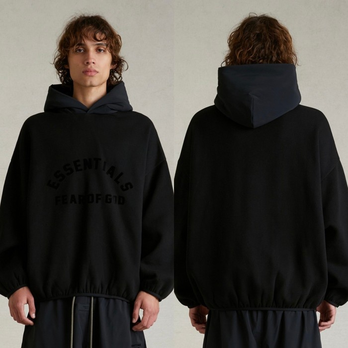 1:1 quality version Curved three-dimensional silicone letter logo Hoodie 3 colors