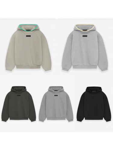 1:1 quality version Rubber label letter hats brim trouser hem wrapped Hoodie & Sweatpants Set 5 colors