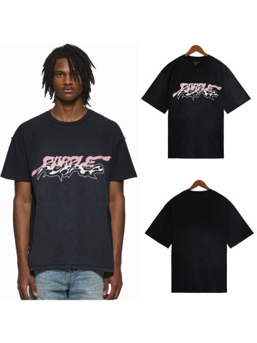 Broken Gothic Letter Washed Aged Tee