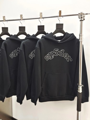 1:1 quality version Embroidered Logo Solid Color Hoodie