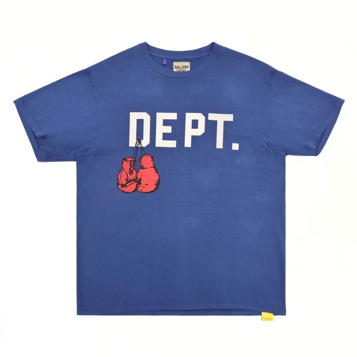 1:1 quality version Chest White Letter Boxing Gloves Print Tee 2 colors