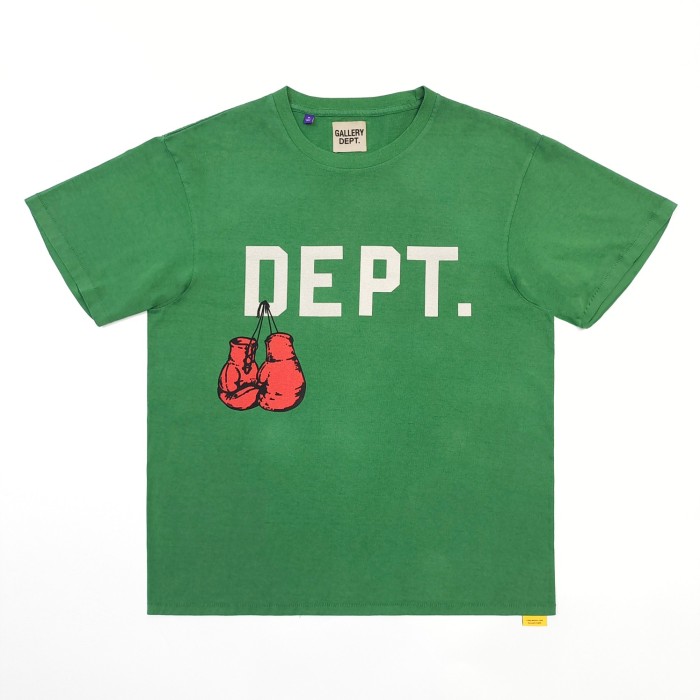 1:1 quality version Chest White Letter Boxing Gloves Print Tee 2 colors