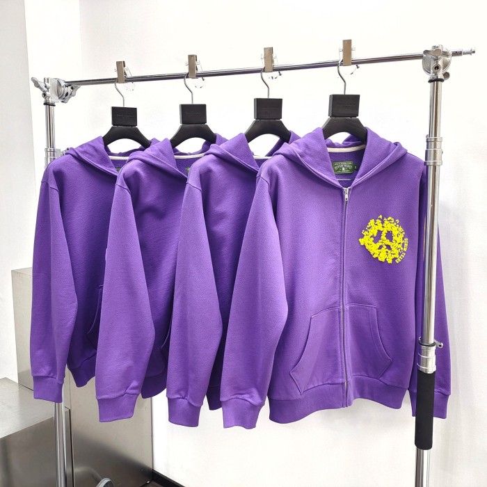 1:1 quality version Colorblocked Foam Kapok Monogrammed Hoodie & Sweatpants Set 4 colors