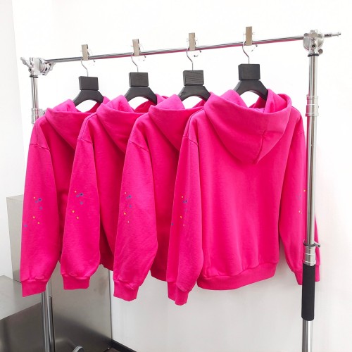 1:1 quality version Rose Spider Web White Dot Black Letter Print Hoodie