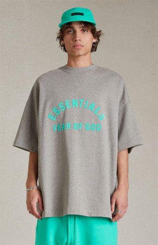 1:1 quality version Mint Green Curved Letter Dark Heather Oatmeal Tee &  Shorts Set