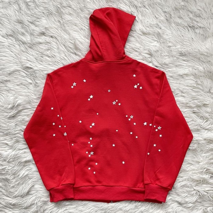 Atlanta Zip Up Hoodie & Pants set red