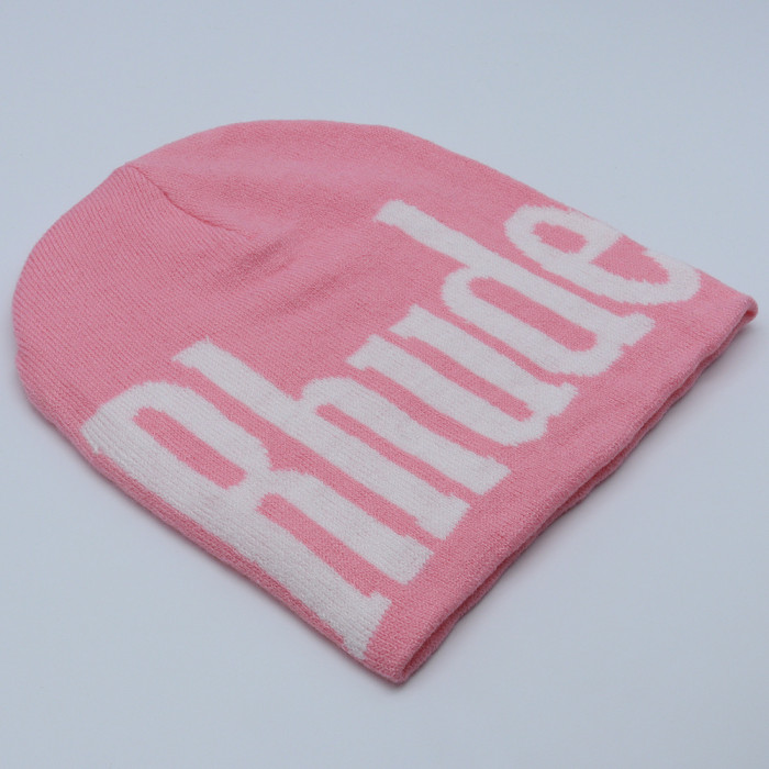 Large monogrammed logo jacquard knit cold beanie 5 colors