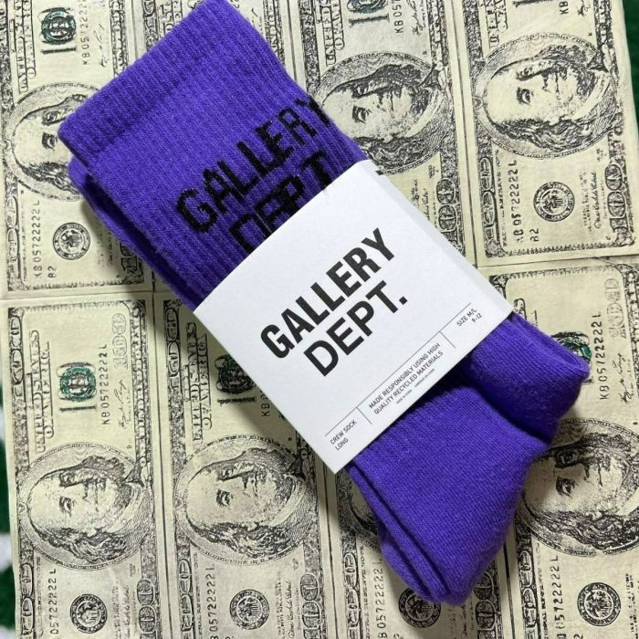 Vintage monogrammed embroidered cotton athletic socks 15 colors