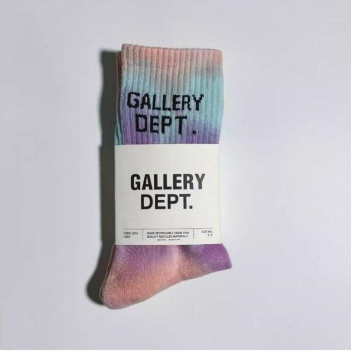 Vintage monogrammed embroidered cotton athletic socks 15 colors
