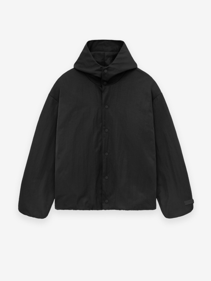 1:1 quality version Patch embroidered monogrammed logo hooded jacket 2 colors