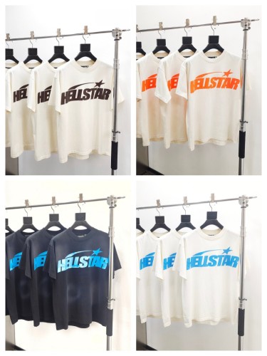 1:1 quality version HS Classic Letter Logo Print Tee with NFC tag 4 colors