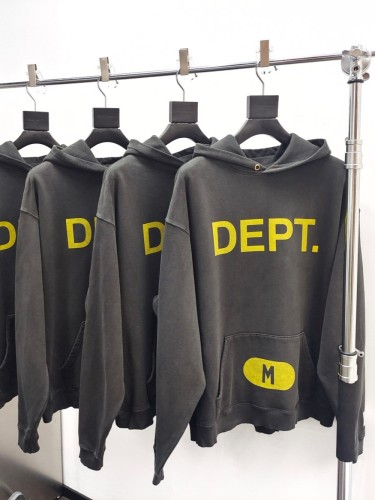 1:1 quality version Pocket Size Chest Yellow letter Printed Hoodie
