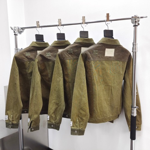 1:1 quality version Army green cut and worn jacket
