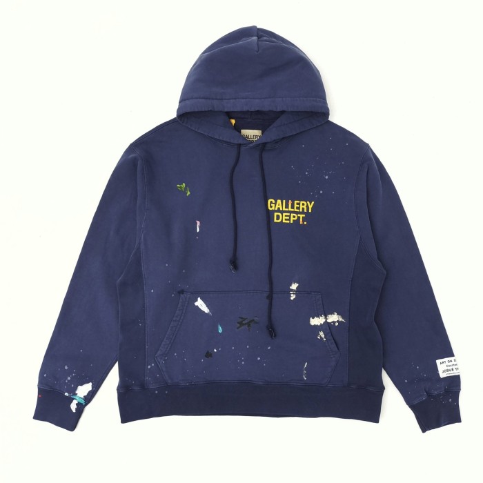 [Big & Tall for weights up to 260 lbs]1:1 quality version Navy blue hand-painted hoodie