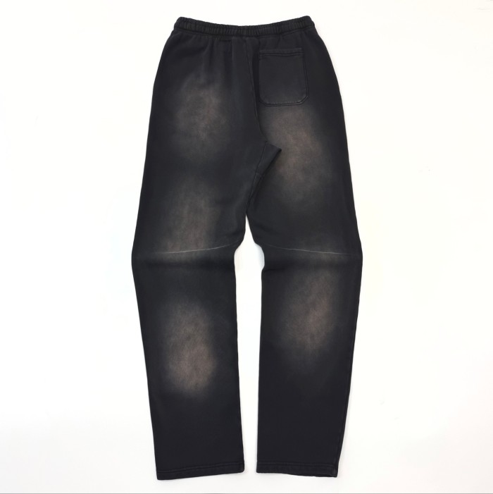 [Big & Tall for weights up to 260 lbs]1:1 quality version Half face frayed crew neck Sweatshirt & Pants Set with NFC tag