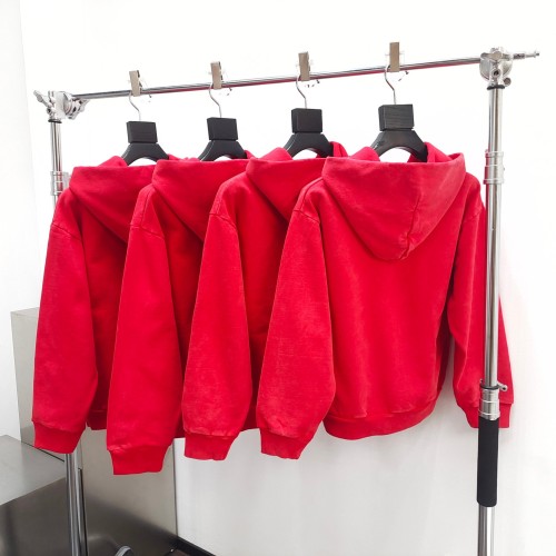1:1 quality version Yellow Logo Red Hoodie