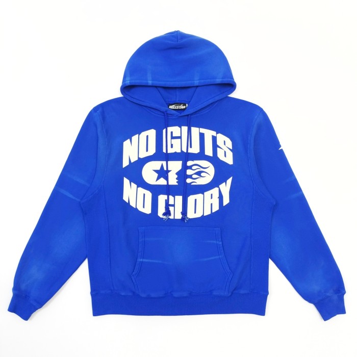[Big & Tall for weights up to 260 lbs]1:1 quality version White NG Printed Blue Hoodie & Pants Set with NFC tag
