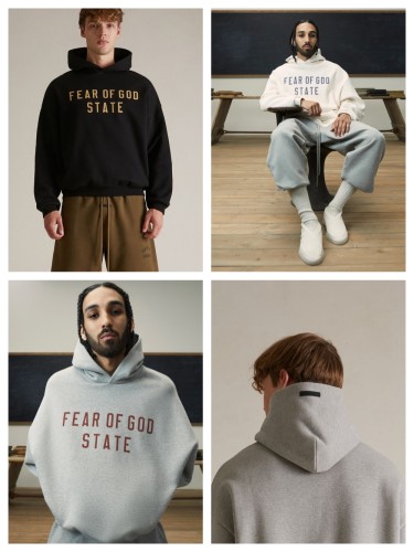 [buy more save more]1:1 quality version STATE monogrammed logo Hoodie 3 colors