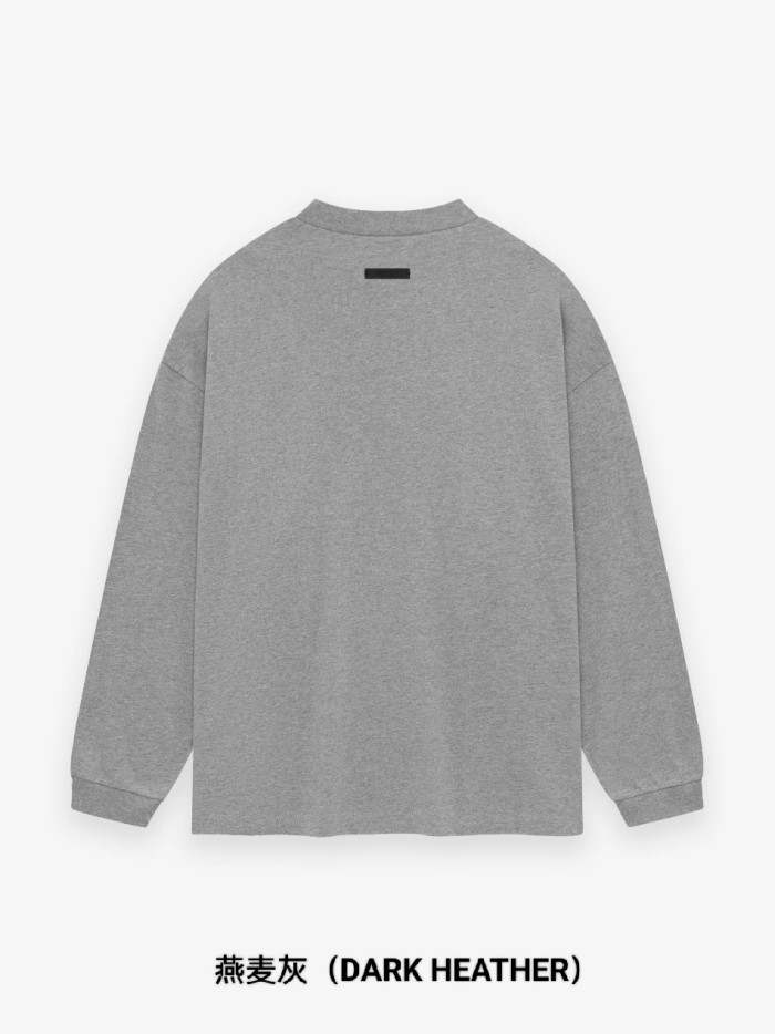 1:1 quality version Letter LOGO Round Neck Long Sleeve T-Shirt 2 colors