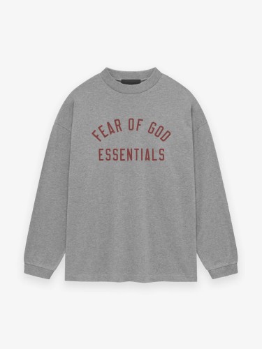 [50% Off][Big & Tall for weights up to 220 lbs]1:1 quality version Letter LOGO Round Neck Long Sleeve T-Shirt 2 colors