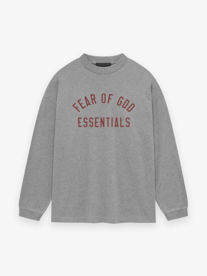 1:1 quality version Letter LOGO Round Neck Long Sleeve T-Shirt 2 colors