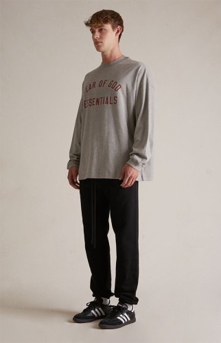 1:1 quality version Letter LOGO Round Neck Long Sleeve T-Shirt 2 colors